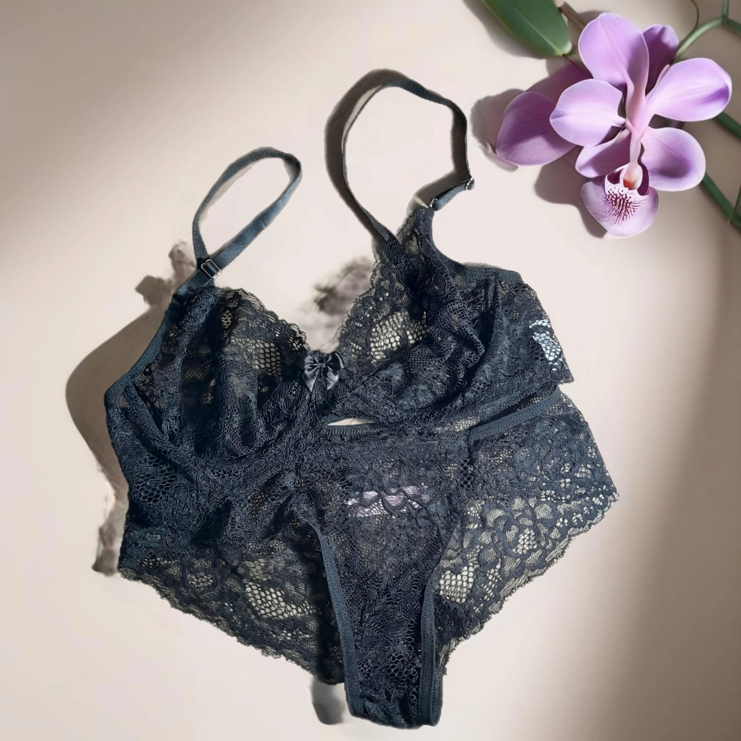 Conjunto Lingerie Renda Blossom Hey, Soul Sister!