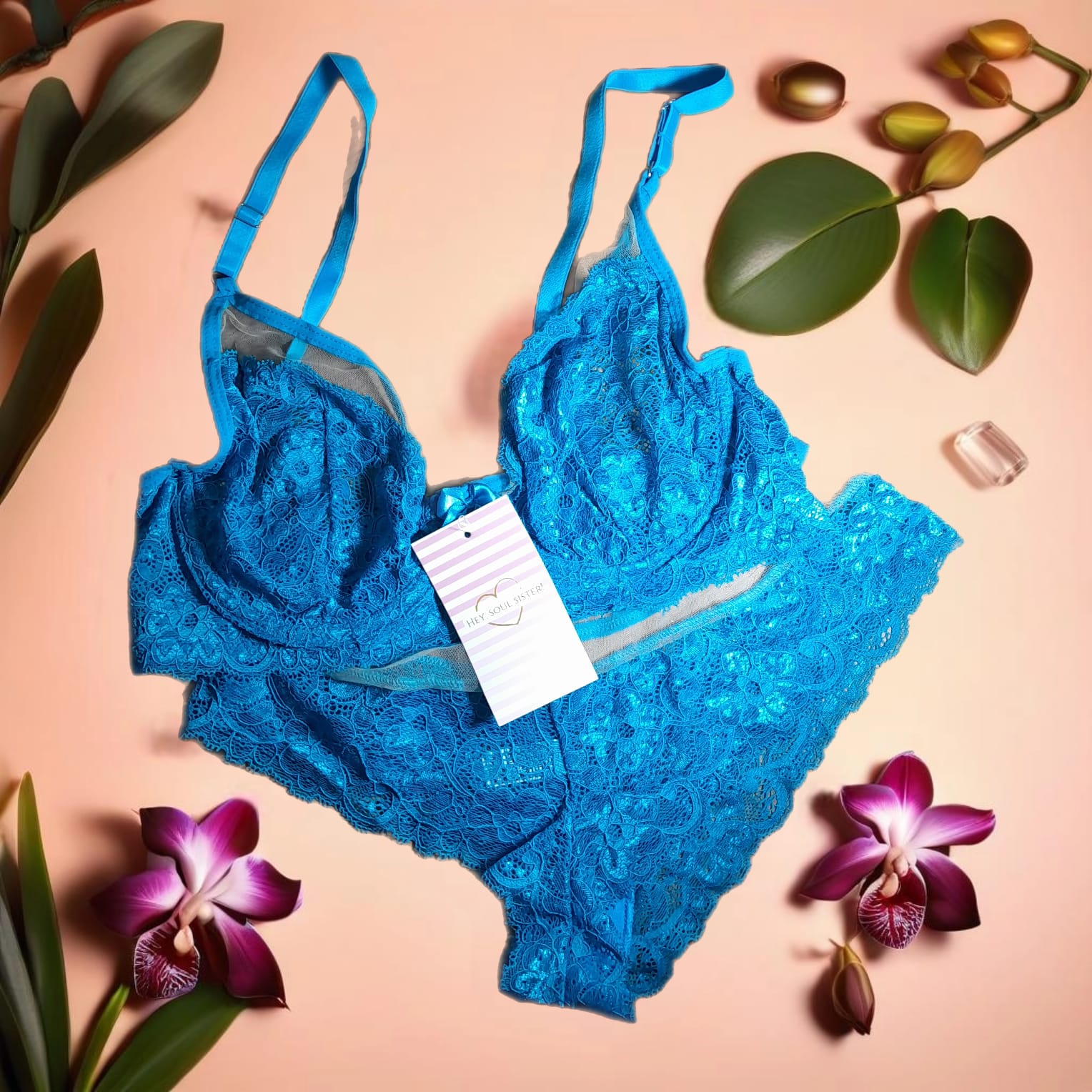 Conjunto Lingerie Renda Mid Hey, Soul Sister!